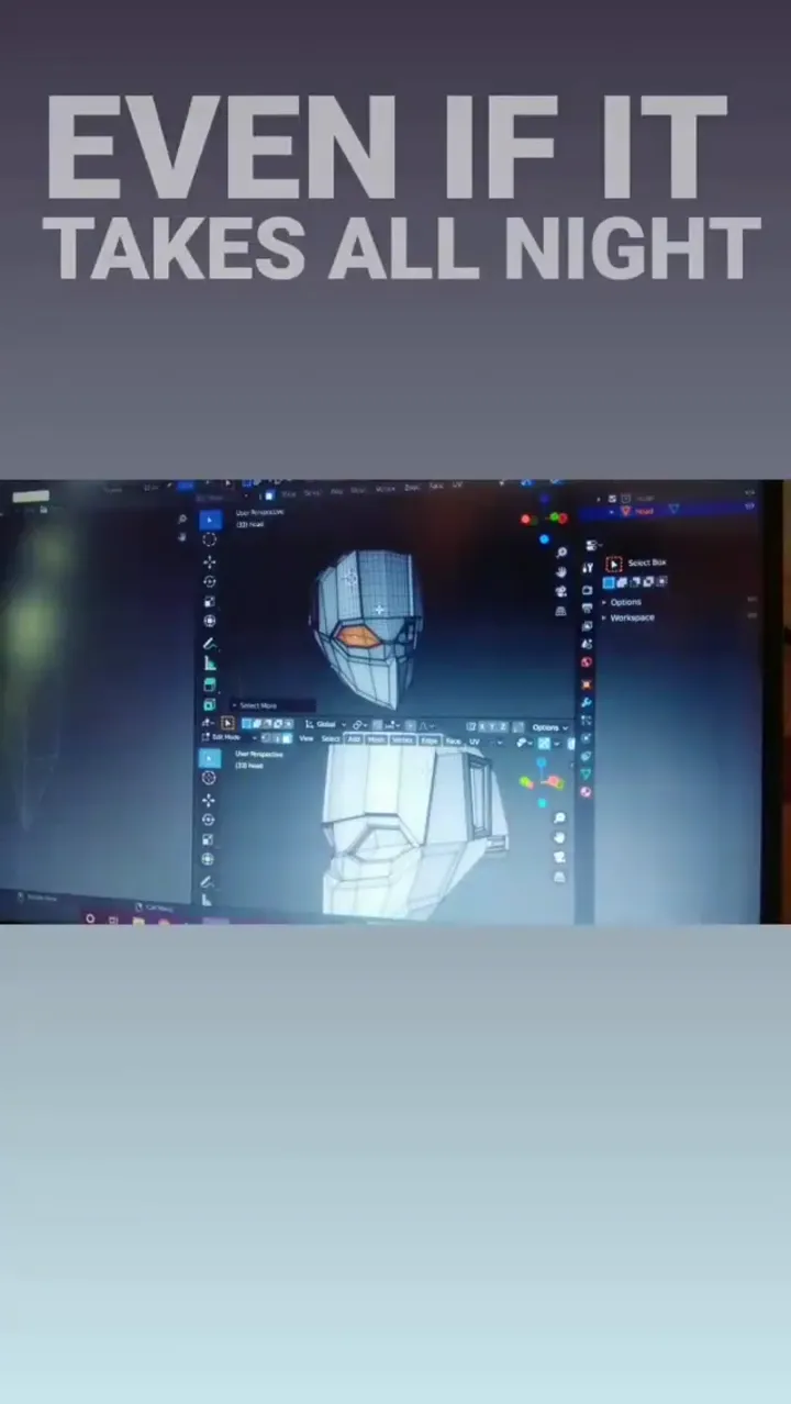Mecha Head Model